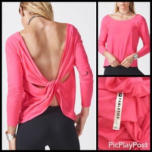 Fabletics Aviana Tee, Hot Pink SZ.L NWOT